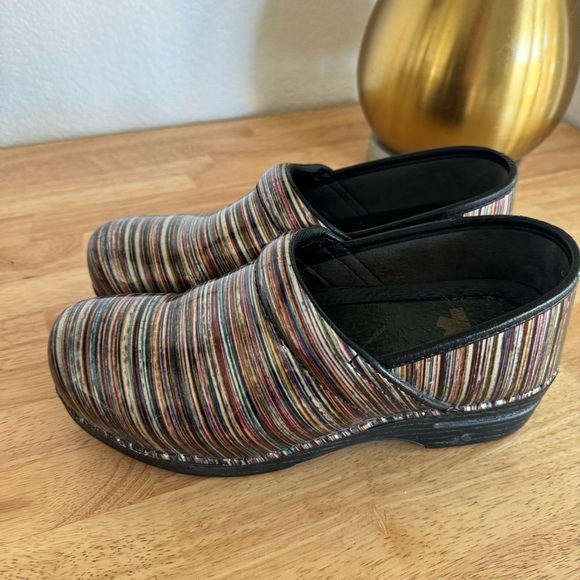 Dansko Profesional Nurse Multicolored Patent Leather Clogs Size EU 40 US 9.5/10 - Picture 7 of 16